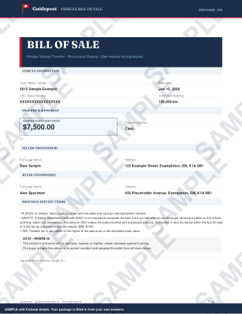 How to Sell a Car Privately in Canada: Province-by-Province Guide (2026 ...