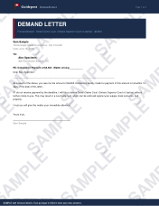 DEMAND LETTER