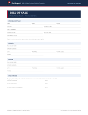 Ontario bill of sale template